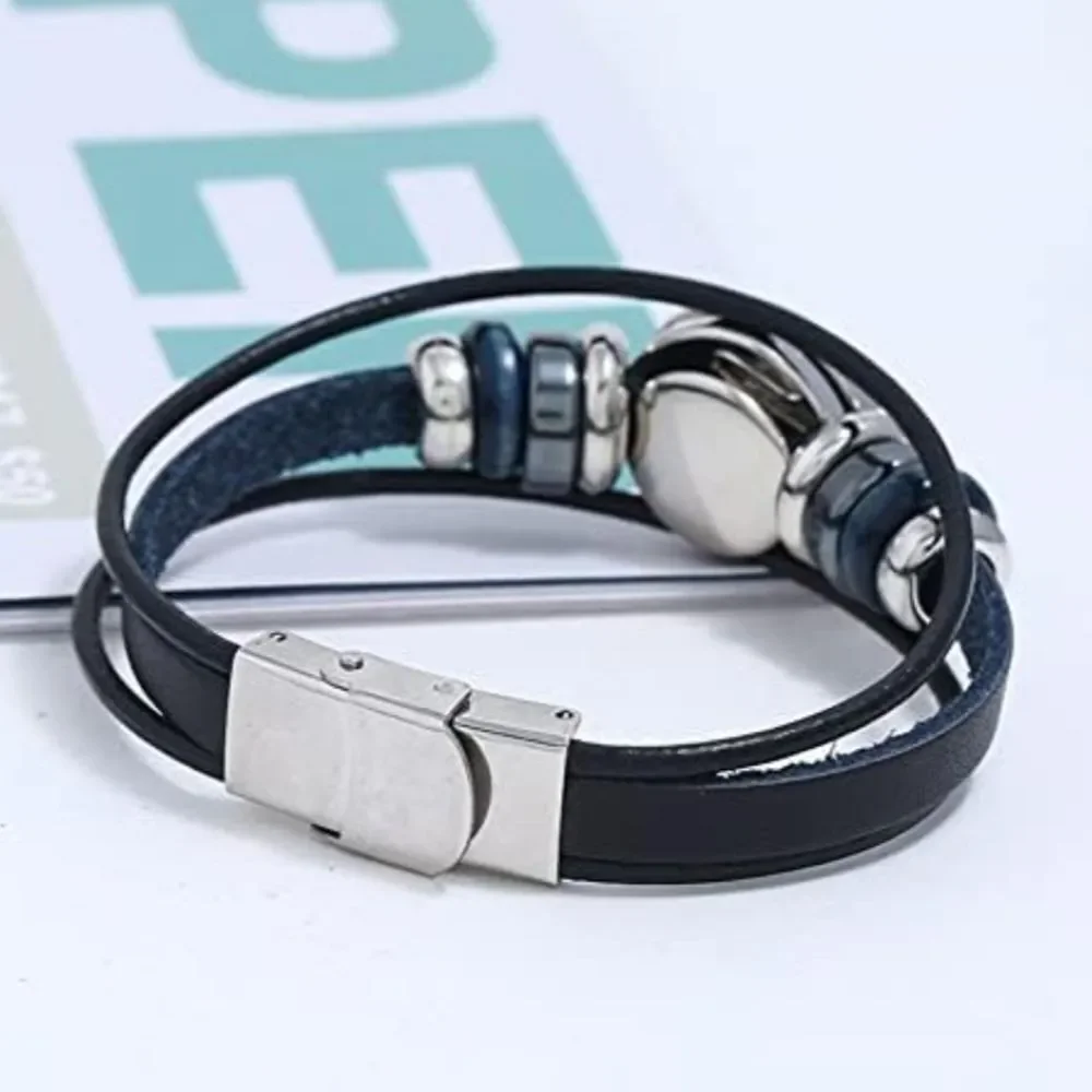 Taurus Zodiac Leather Bracelet